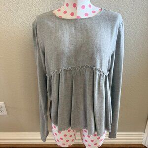 Cloth & Stone Gray Blouse size S